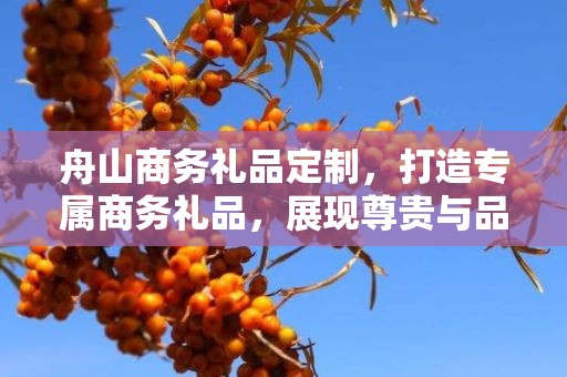 舟山商务礼品定制，打造专属商务礼品，展现尊贵与品味